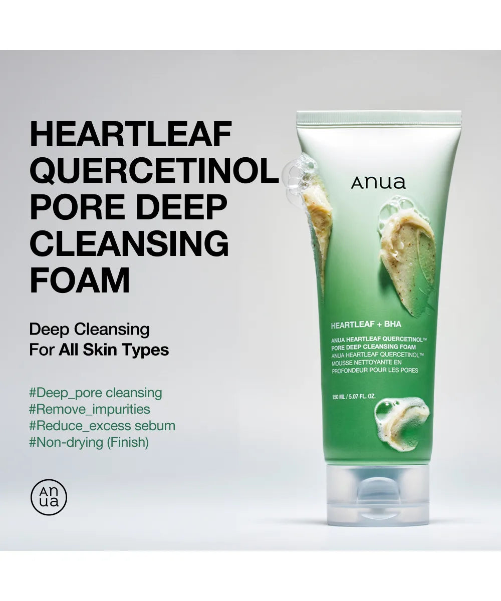 ANUA Heartleaf Quercetinol Pore Deep Cleansing Foam 150ml