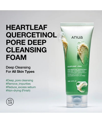 ANUA Heartleaf Quercetinol Pore Deep Cleansing Foam 150ml