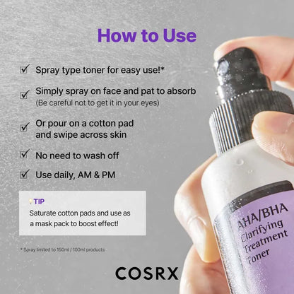 COSRX AHA/BHA Clarifying Treatment Toner 150ml